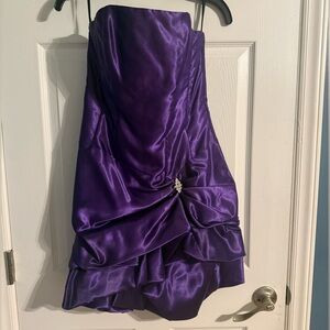 Jessica McClintock for Gunners Sax purple bubble dress
